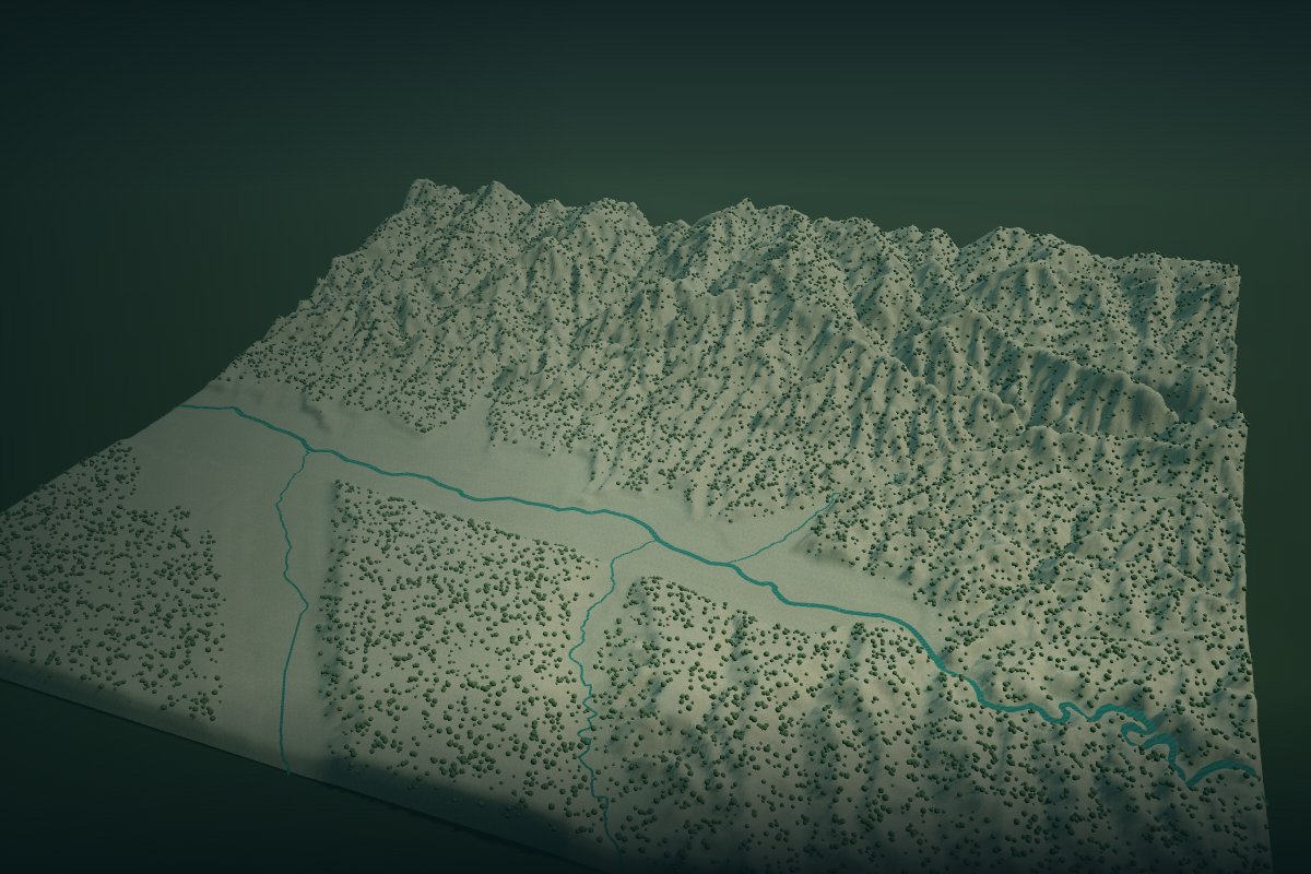宝鸡 · 秦山渭水三维山水预览