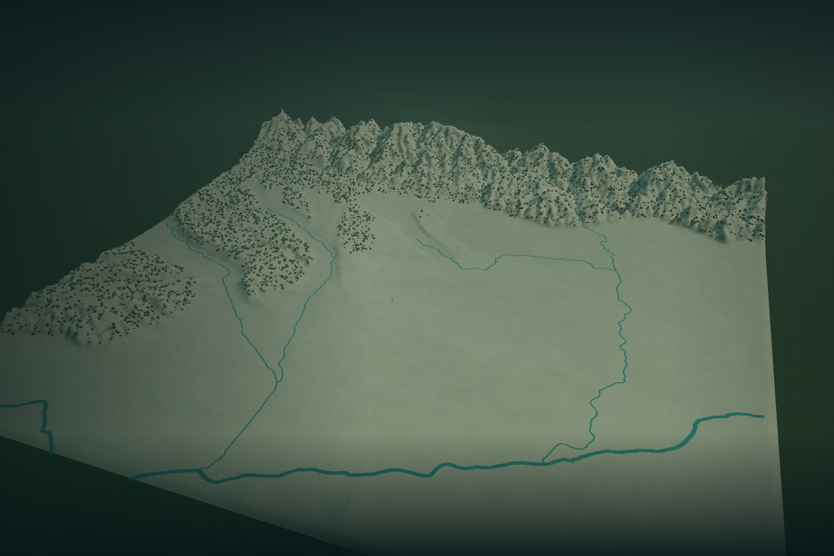 西安 · 秦岭渭水三维山水预览